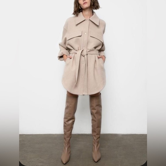 Zara Jackets & Blazers - ZARA belted jacket/ coat